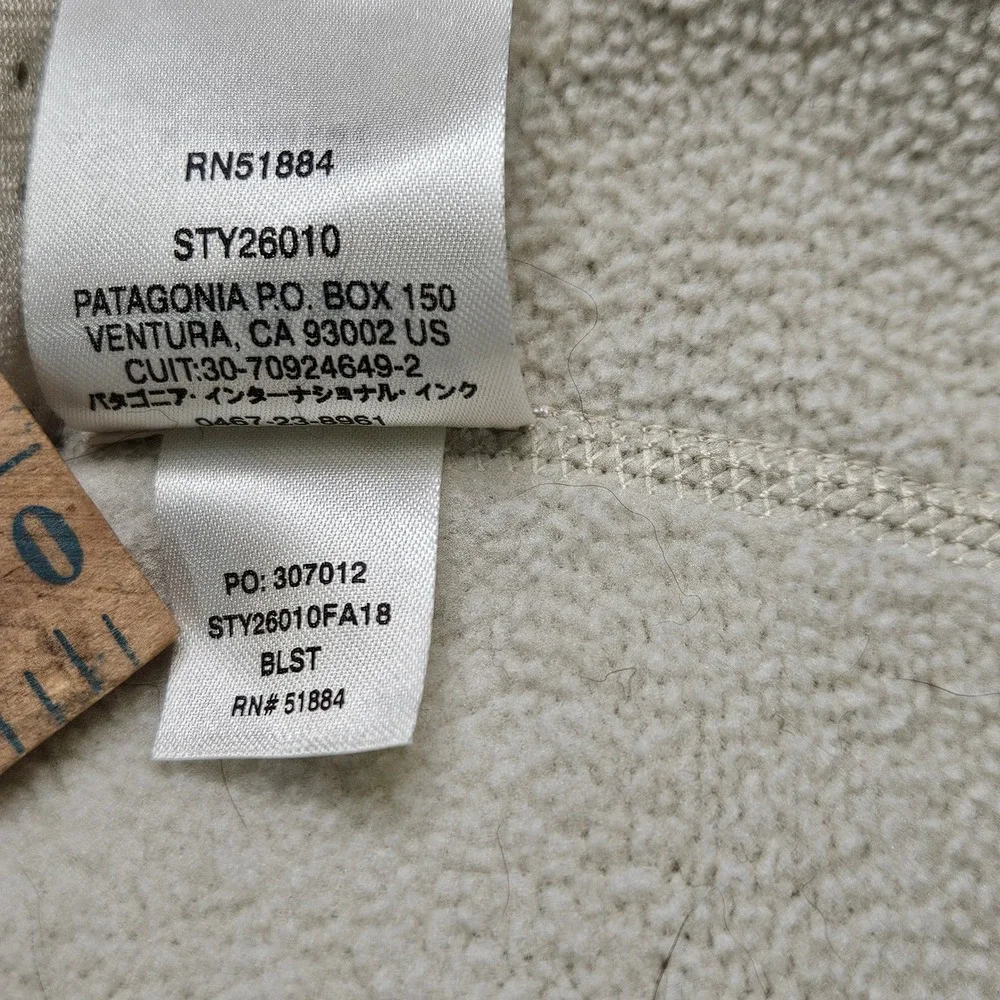 Patagonia Womens Sm Better Sweater Pullover Fleece Jacket Ivory Outdoor Hiking‎